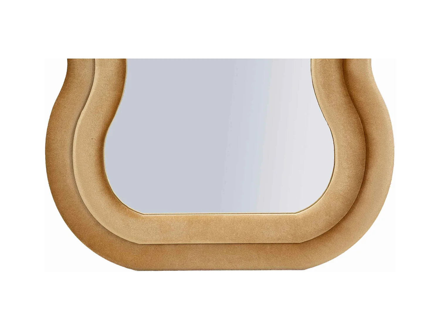 Miroir mural avec cadre en velours doré cm 60x6x160