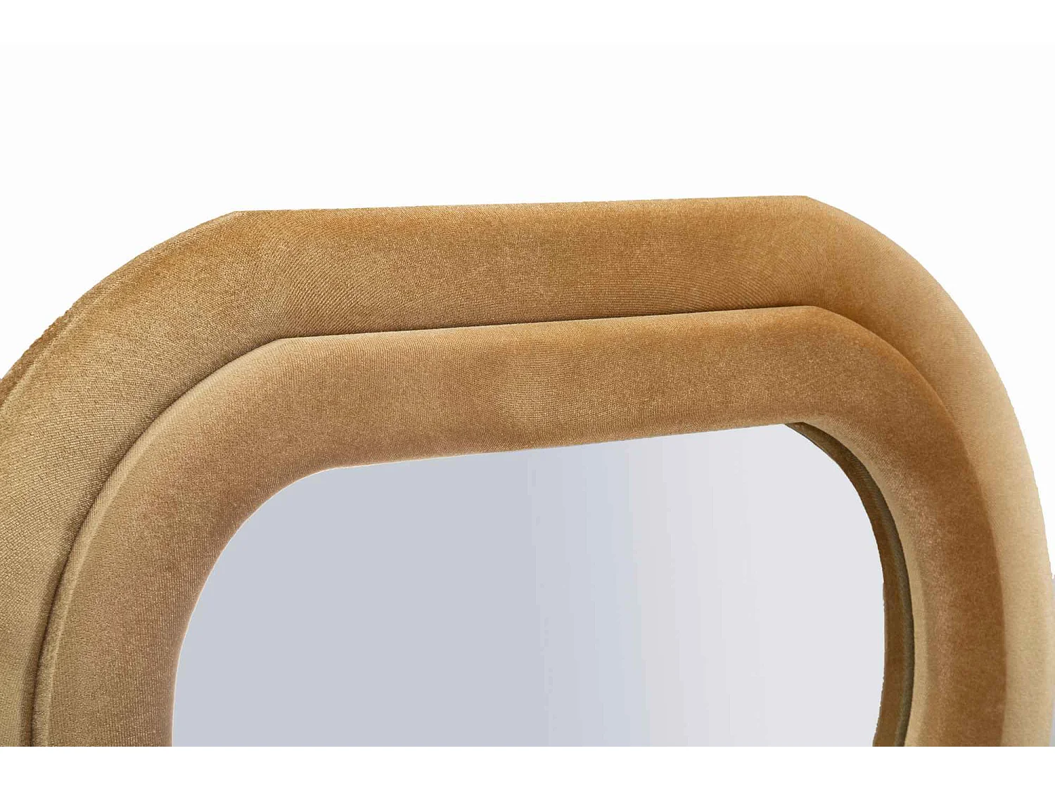 Miroir mural avec cadre en velours doré cm 60x6x160