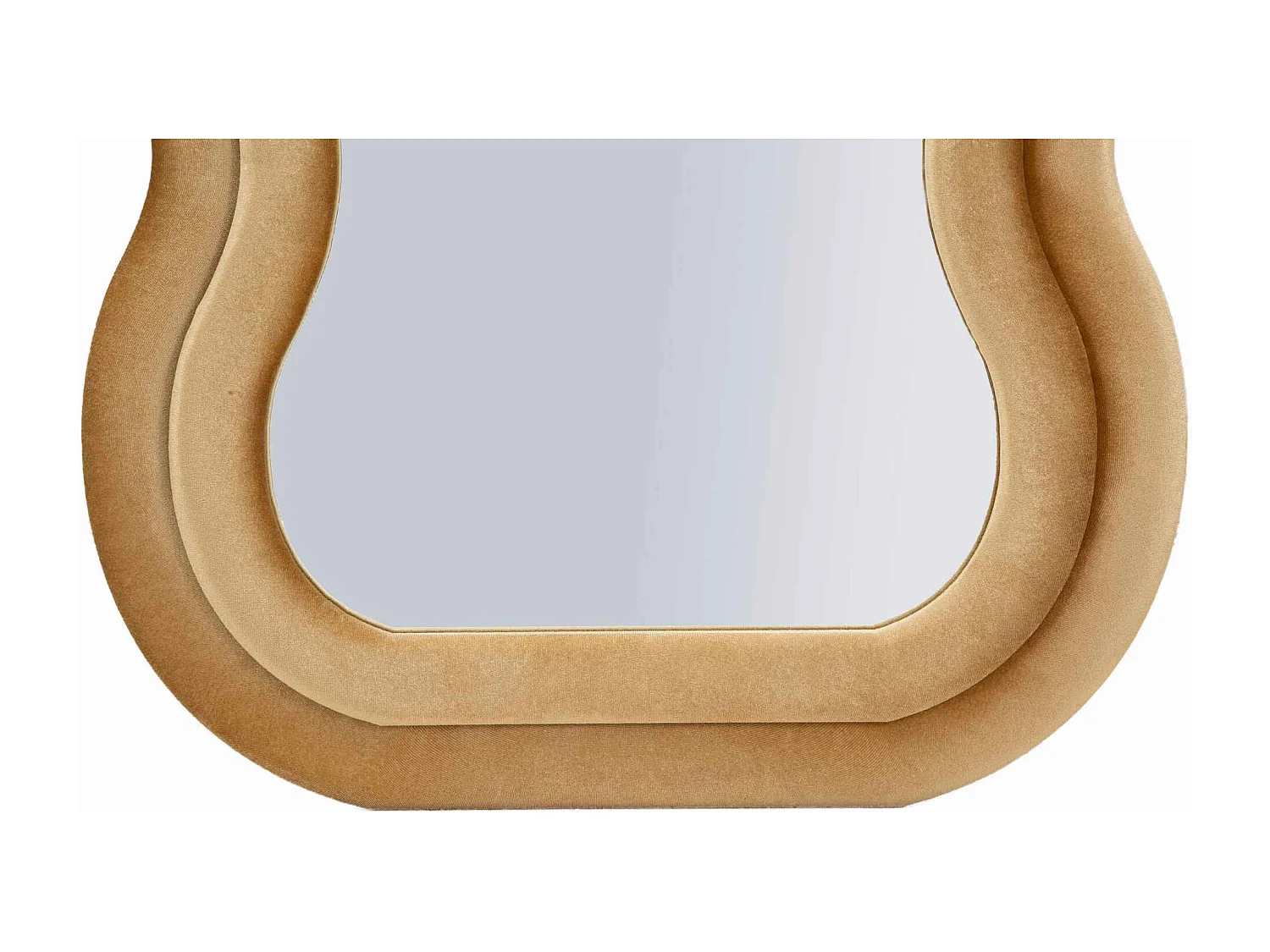 Miroir mural avec cadre en velours doré cm 60x6x160