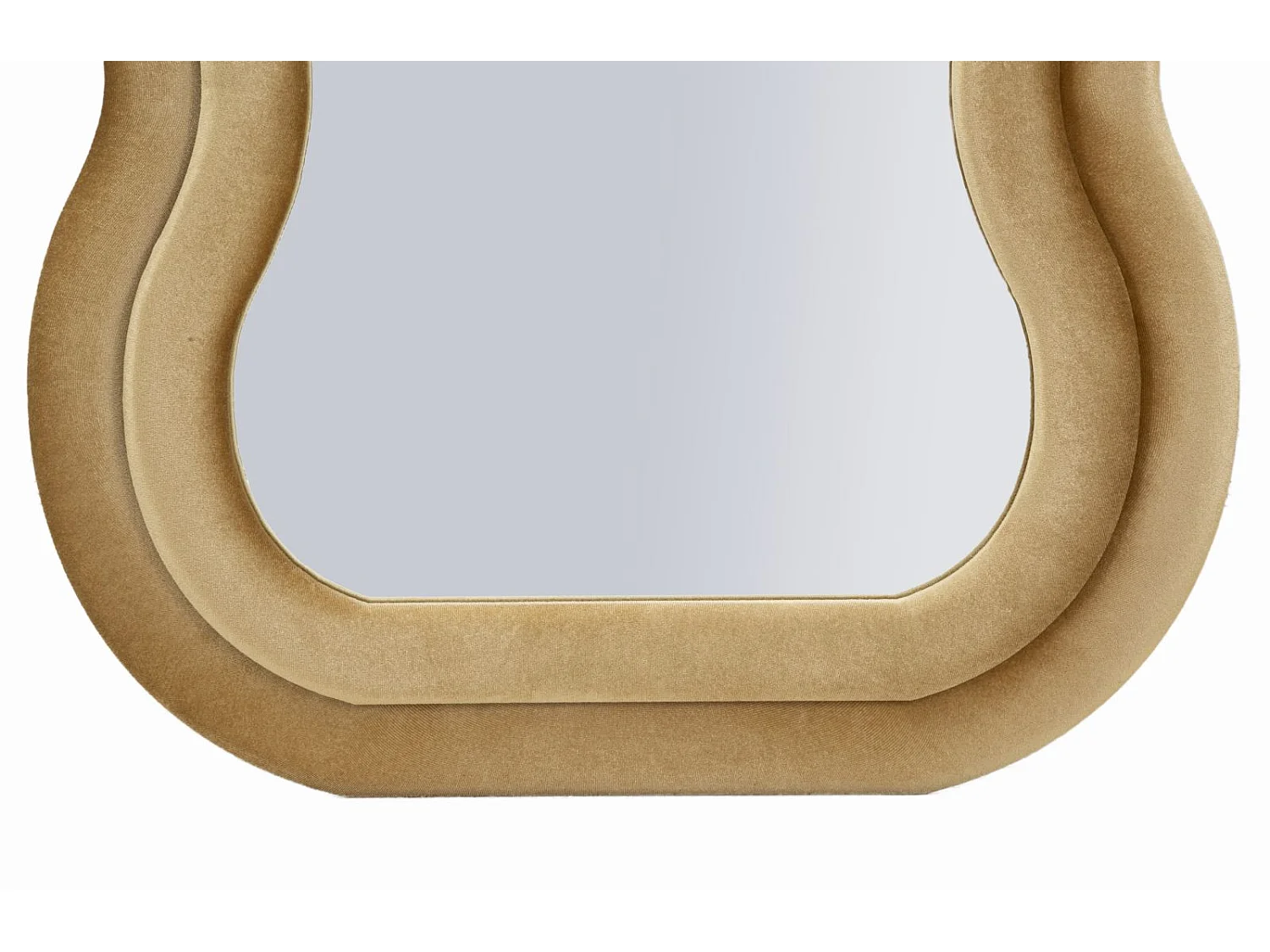 Wandspiegel met gouden fluwelen lijst 60x6x160 cm