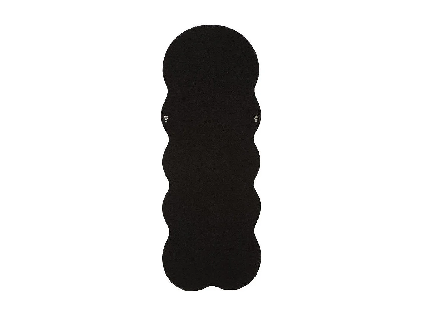 Miroir Mural en Tissu Bouclé "Teddy" 160cm Noir
