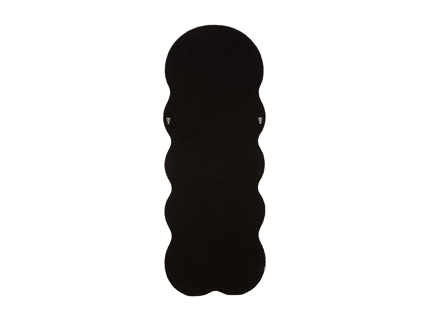 Miroir Mural en Tissu Bouclé "Teddy" 160cm Noir