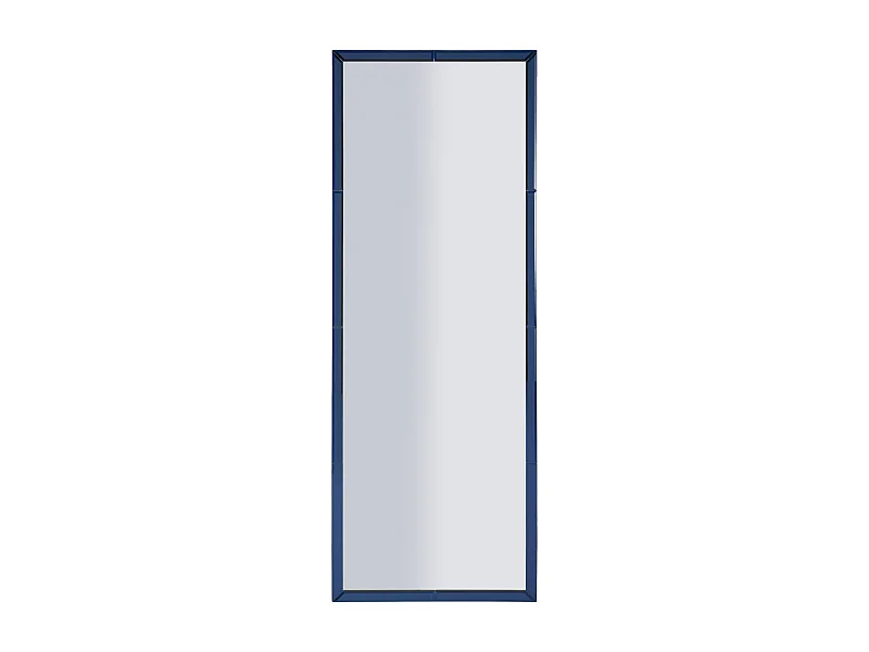 Specchio da parete con cornice in vetro blu cm 55x2x150