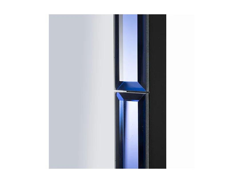 Miroir mural avec cadre en verre bleu cm 55x2x150