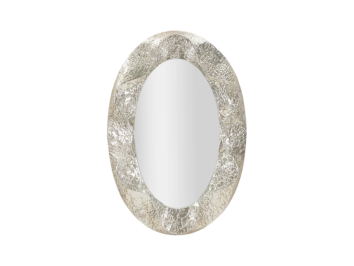 Miroir ovale en métal Argelux 87.5 x 6.5 x 128 cm