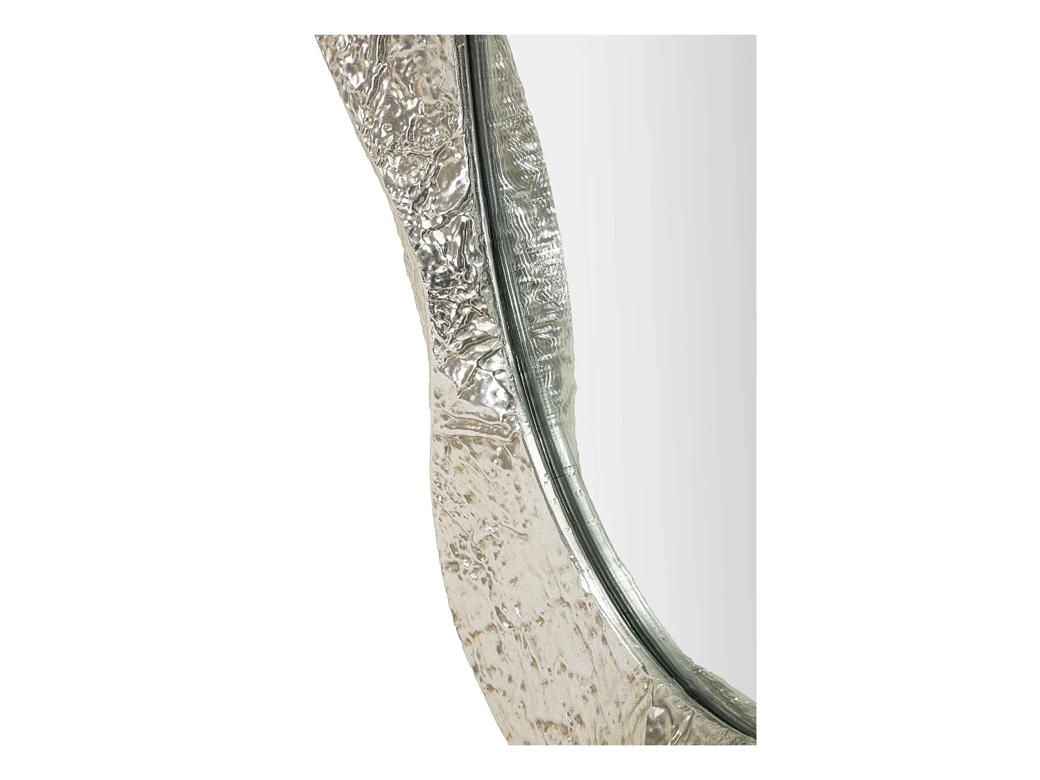 Miroir ovale en métal Argelux 87.5 x 6.5 x 128 cm