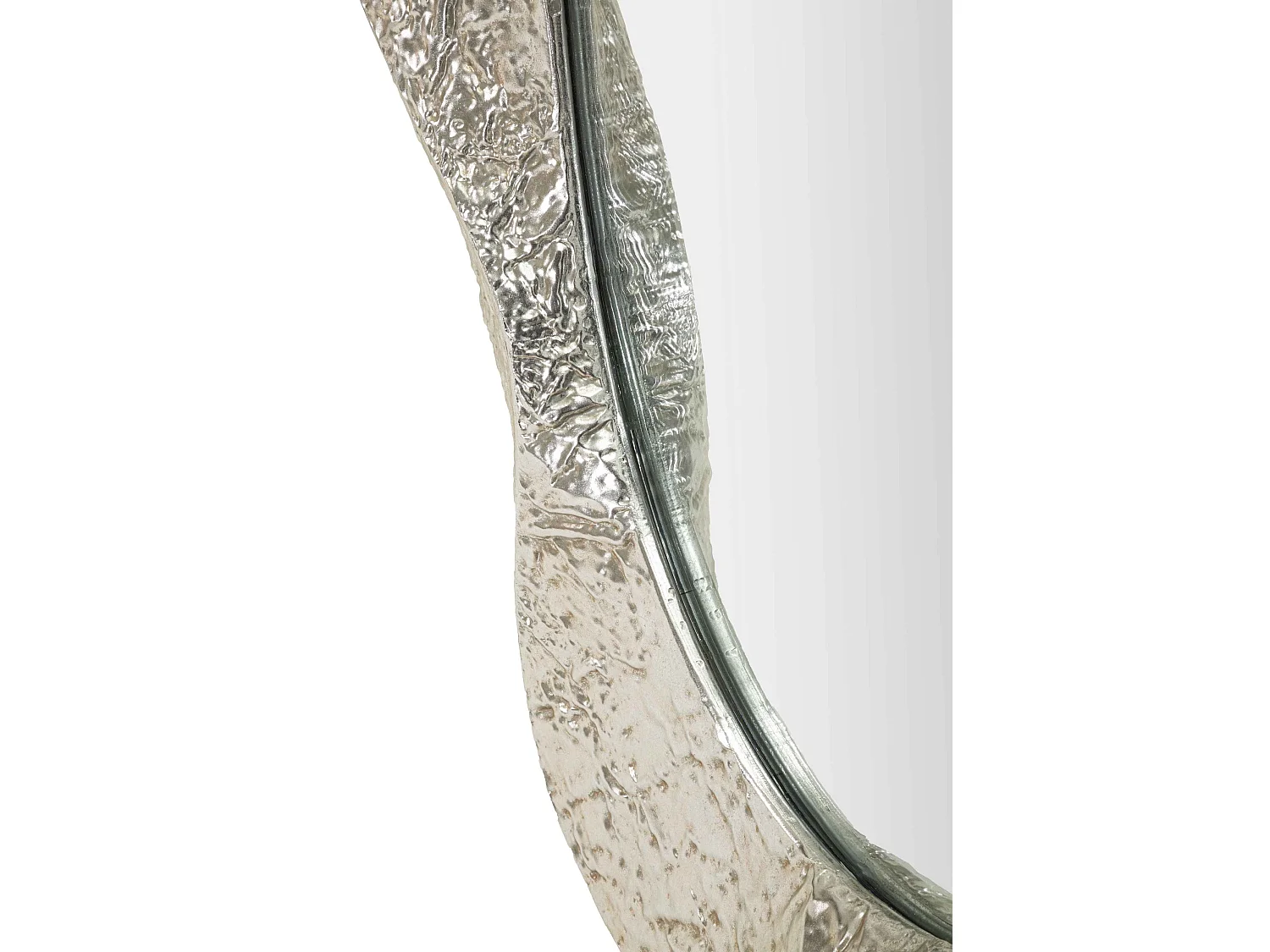 Miroir ovale en métal Argelux 87.5 x 6.5 x 128 cm