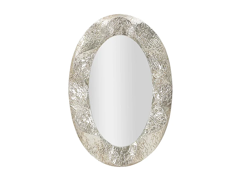Miroir ovale en métal Argelux 87.5 x 6.5 x 128 cm