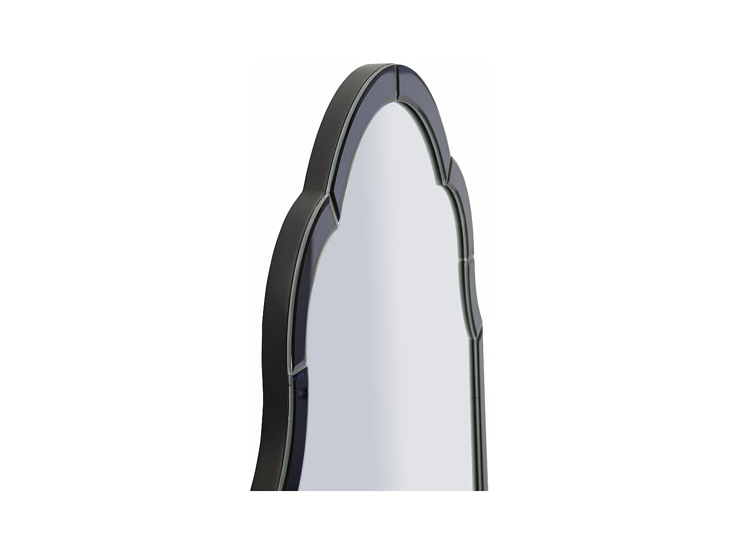 Miroir mural avec cadre en verre bleu cm 55x2x150