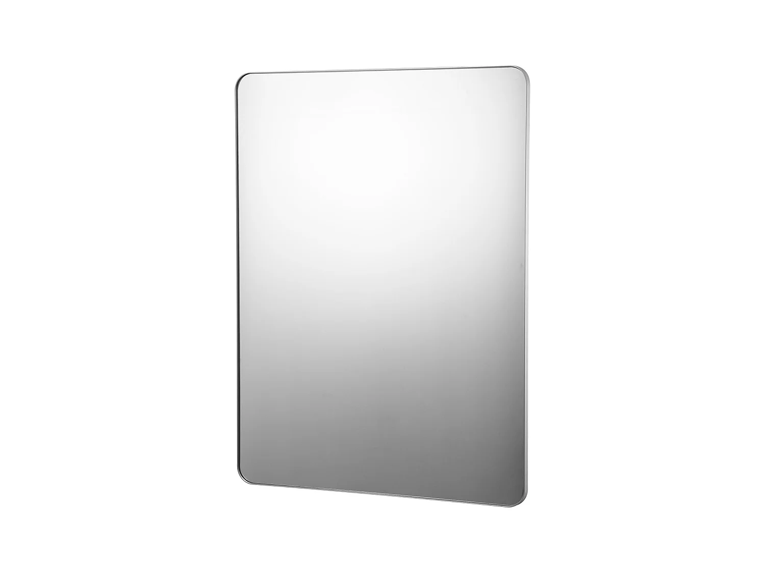 Miroir Mural SucceBuy 91,6 x 121,9 cm, Argent, Miroir Mural Carré en Alliage d'Aluminium