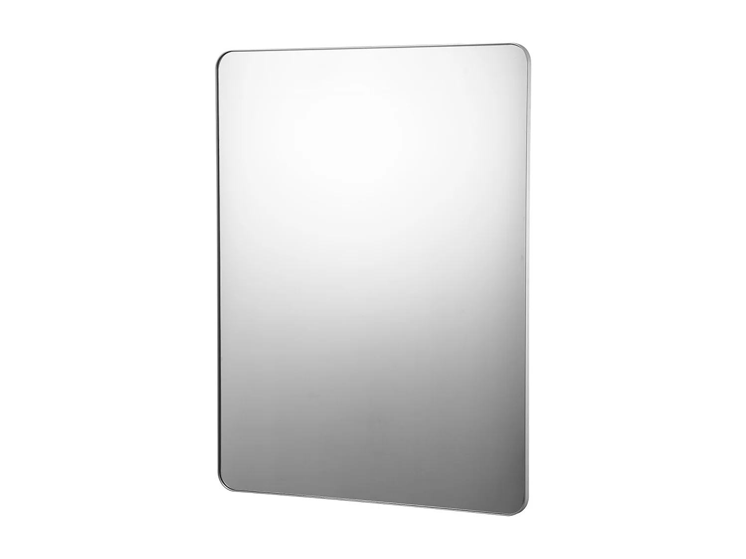 Miroir Mural SucceBuy 91,6 x 121,9 cm, Argent, Miroir Mural Carré en Alliage d'Aluminium