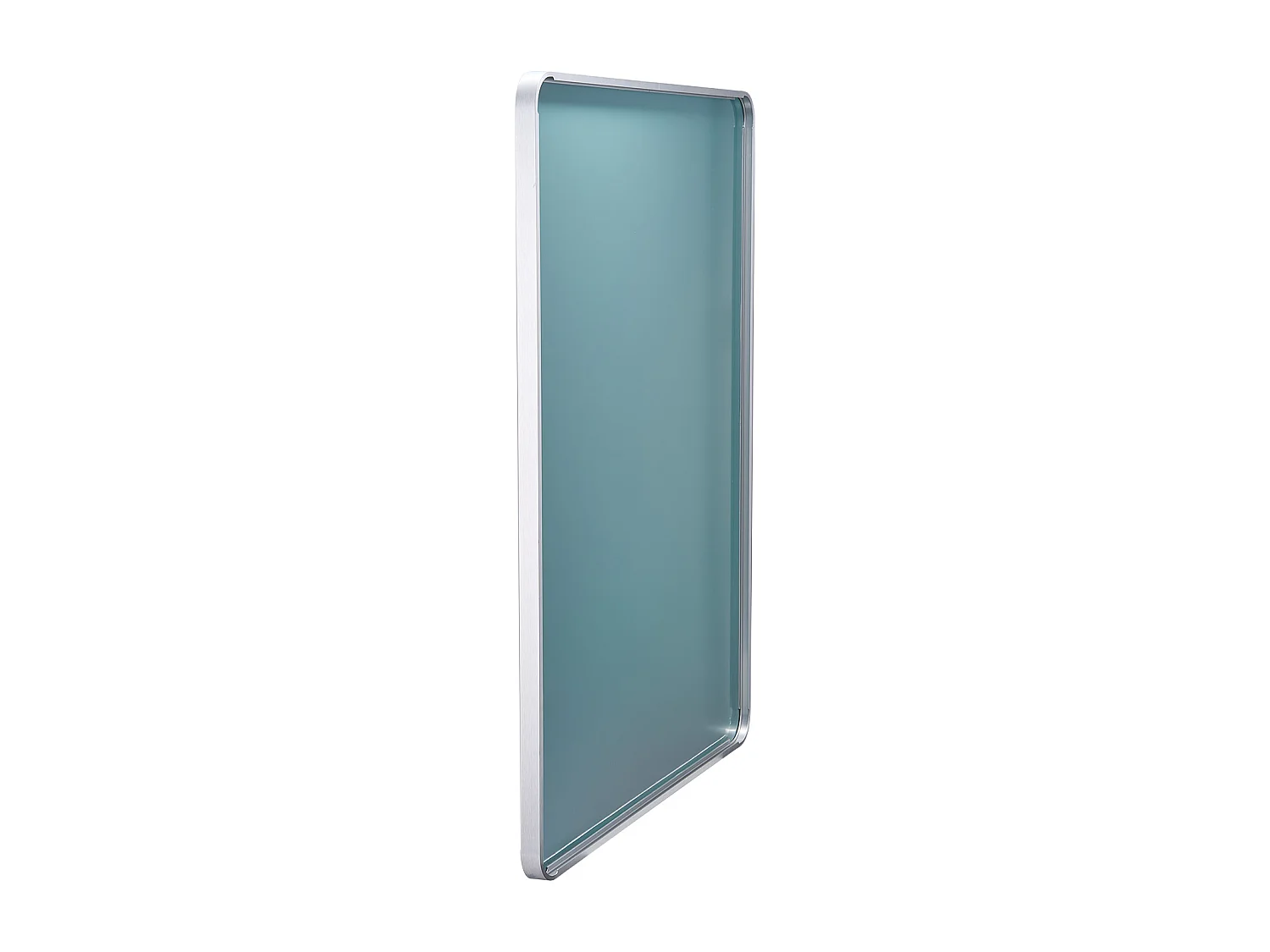 Miroir Mural SucceBuy 91,6 x 121,9 cm, Argent, Miroir Mural Carré en Alliage d'Aluminium