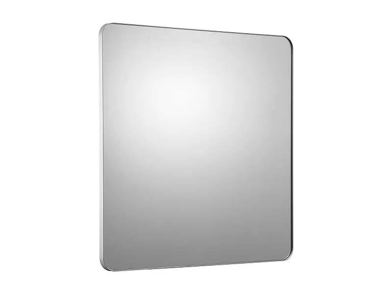 Espelho de Parede SucceBuy, 91,5 x 91,5 cm, Prata, Espelho Resistente a Riscos com Suporte em Forma de Z, com Contornos em Liga de Alumínio