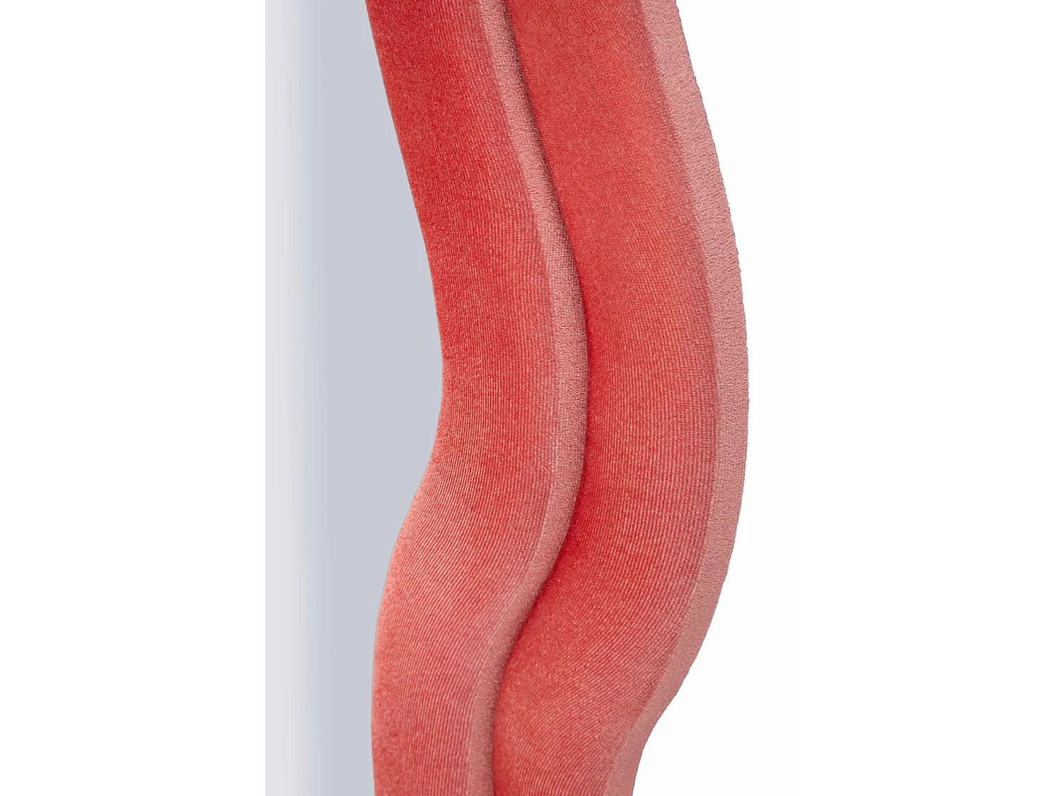 Wandspiegel met roze fluwelen lijst, 60x6x160 cm