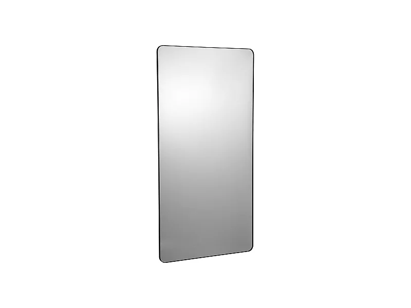 Wandspiegel SucceBuy 91,5x182,8 cm, Zwart, Rechthoekig, Randen in Aluminiumlegering