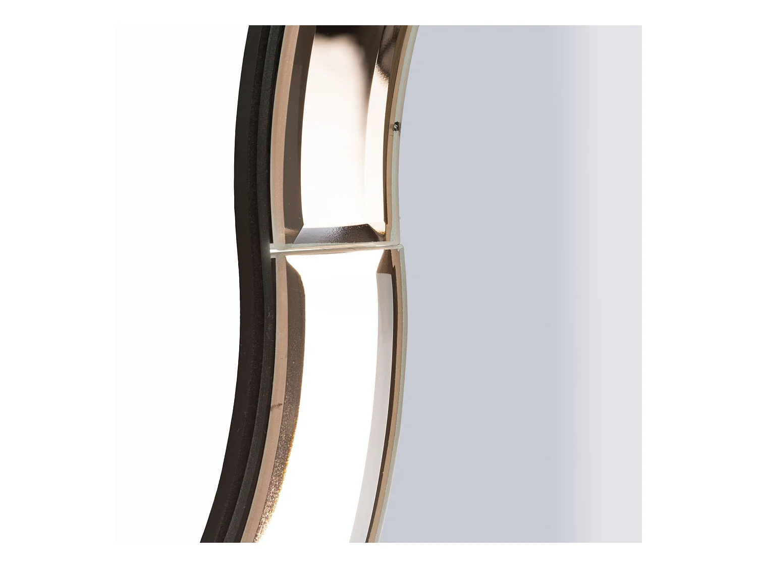 Miroir mural avec cadre en verre rose cm 62x1x100