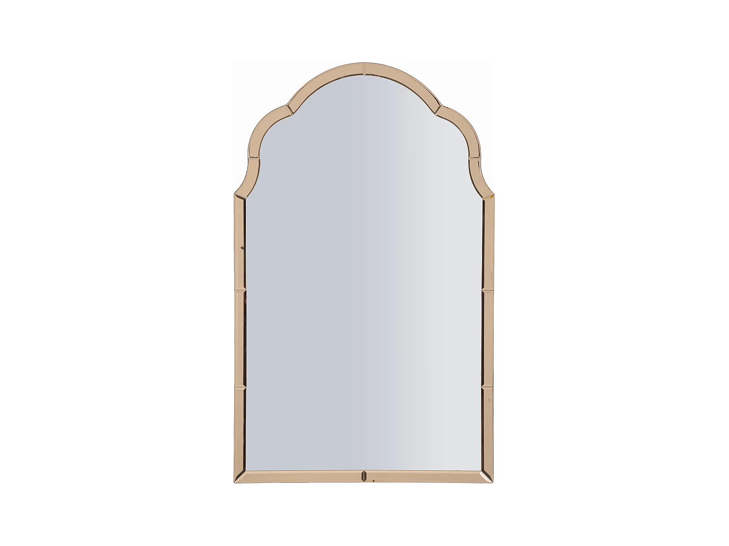 Miroir mural avec cadre en verre rose cm 62x1x100