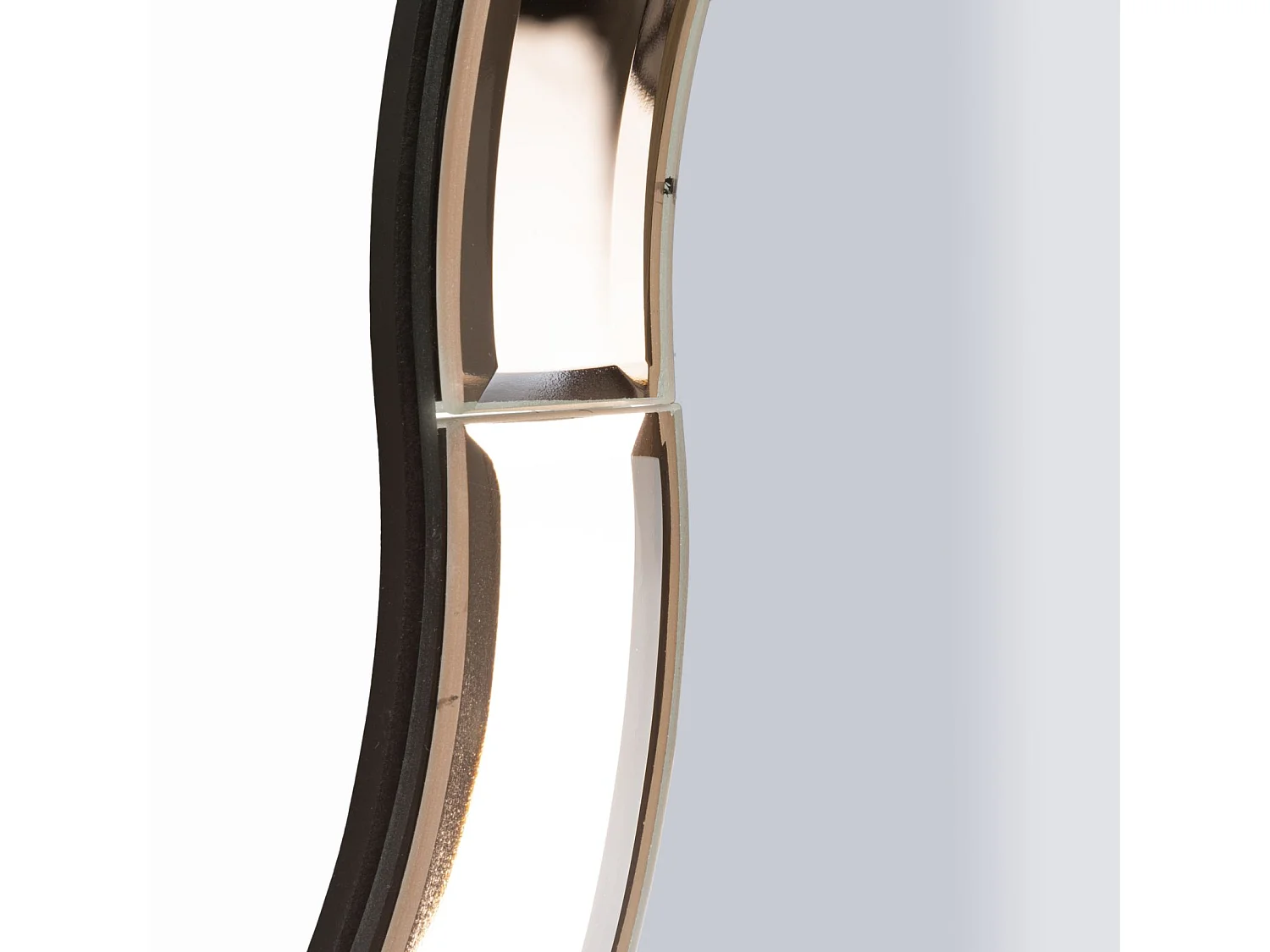 Miroir mural avec cadre en verre rose cm 62x1x100