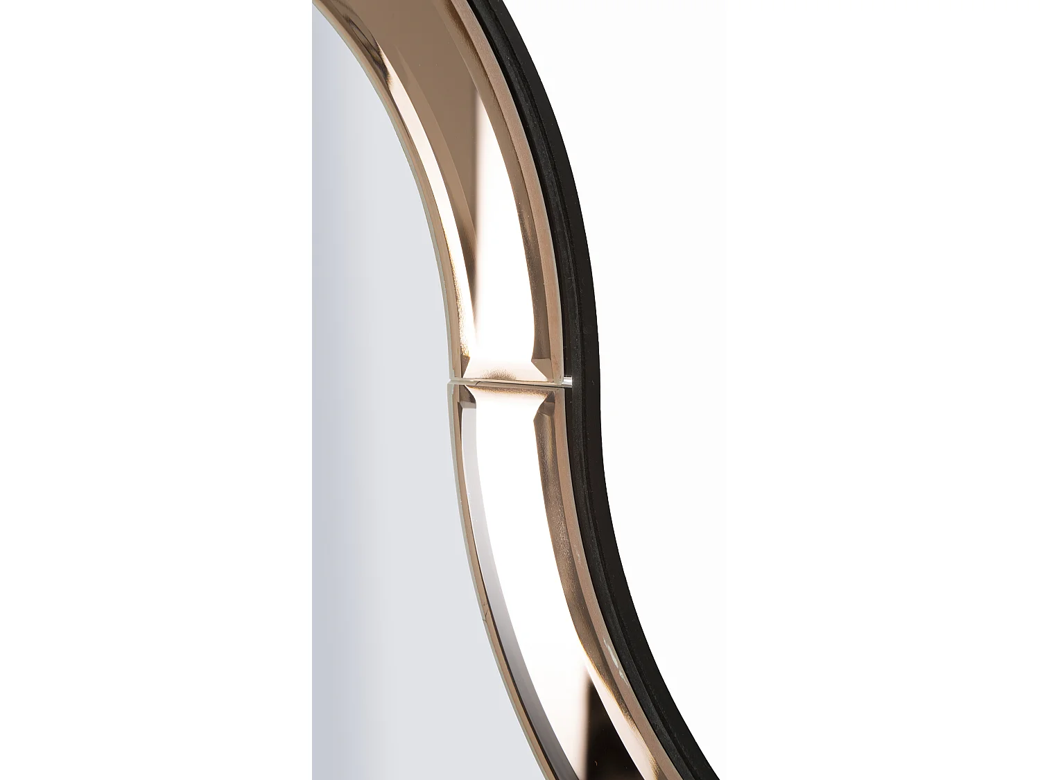 Miroir mural avec cadre en verre rose cm 62x1x100