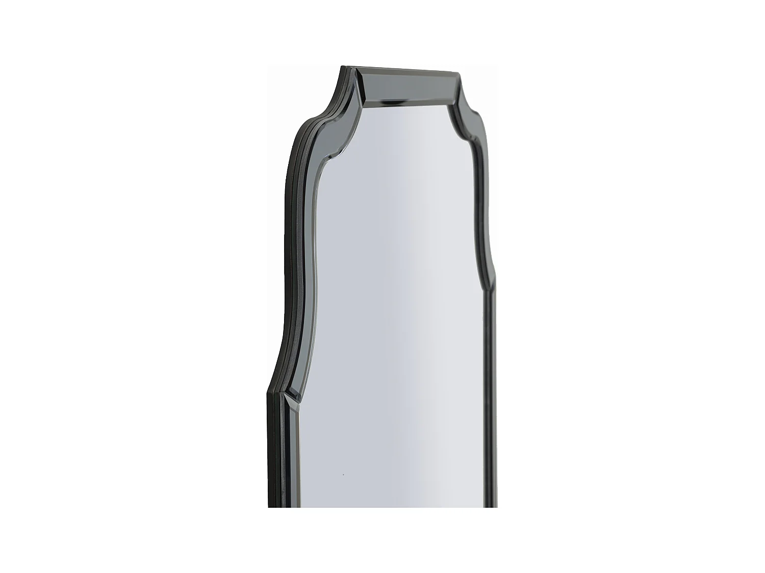 Miroir mural avec cadre en verre gris cm 60x1x90