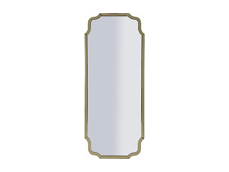 Wandspiegel met gouden glazen lijst 60x2x150 cm