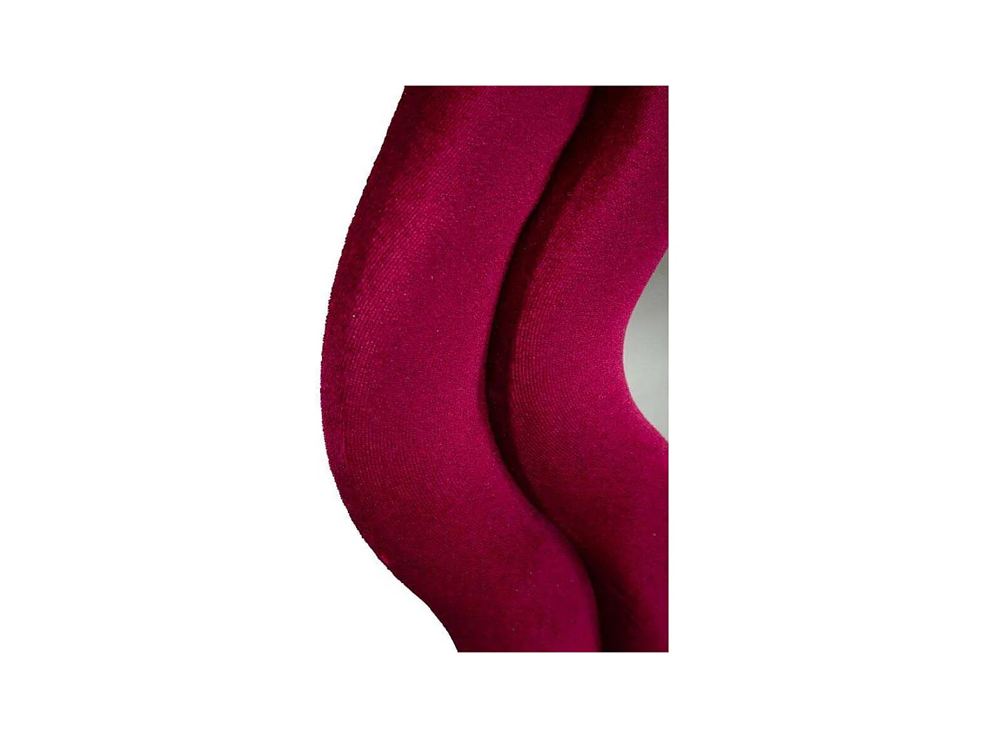 Miroir mural en velours fuchsia cm 60x6x160