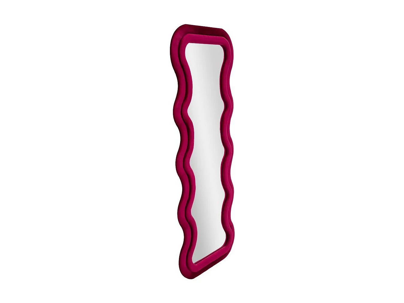 Miroir Mural en Velours "Emily" 160cm Fuchsia