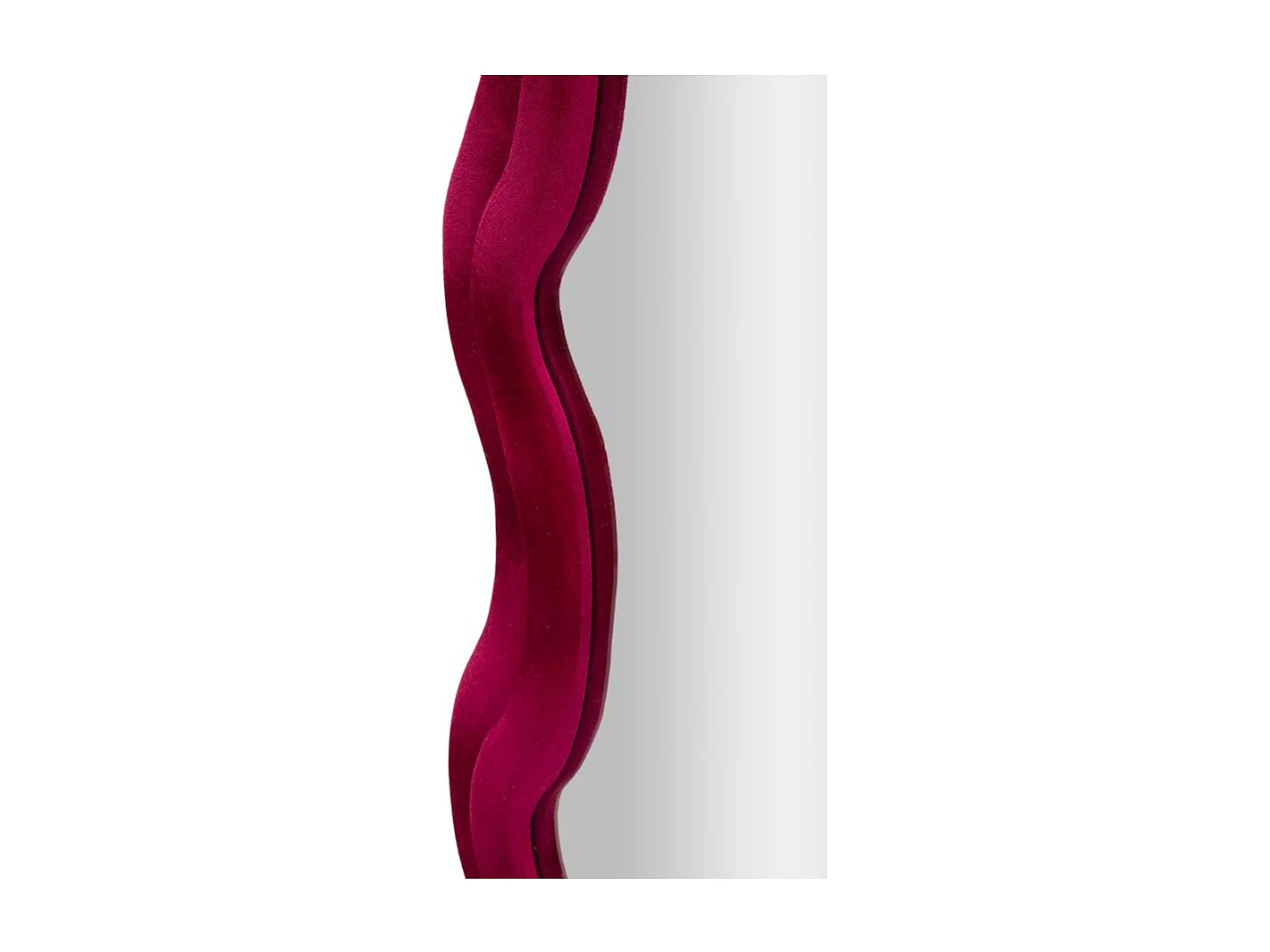 Miroir Mural en Velours "Emily" 160cm Fuchsia