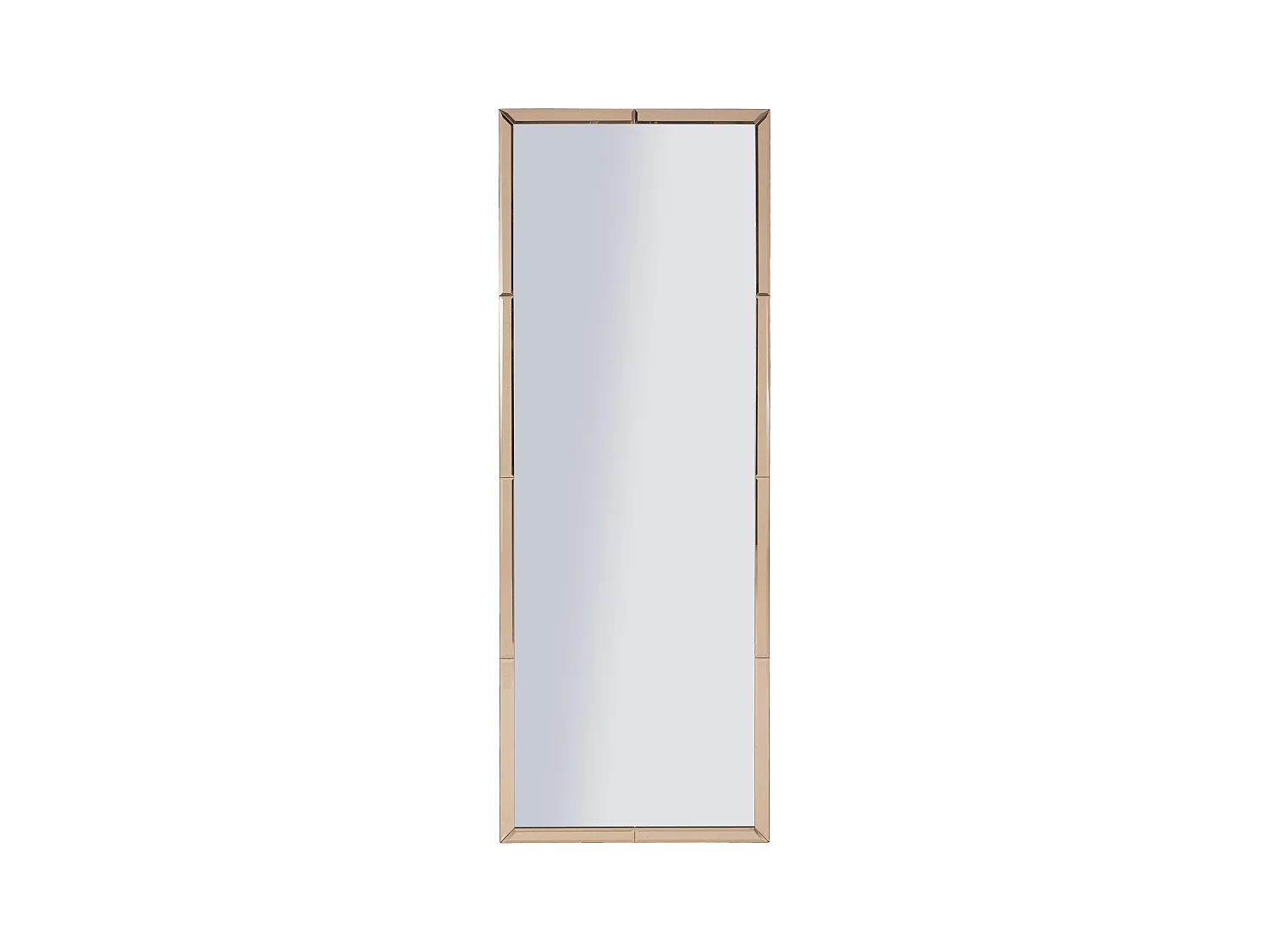Miroir mural avec cadre en verre rose cm 55x2x150