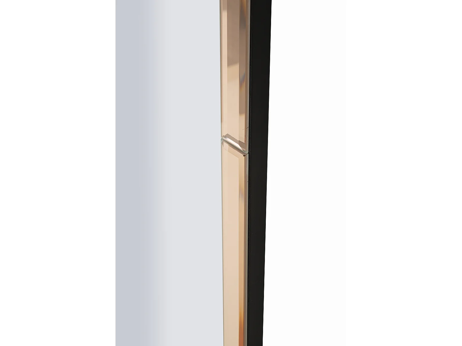 Miroir mural avec cadre en verre rose cm 55x2x150