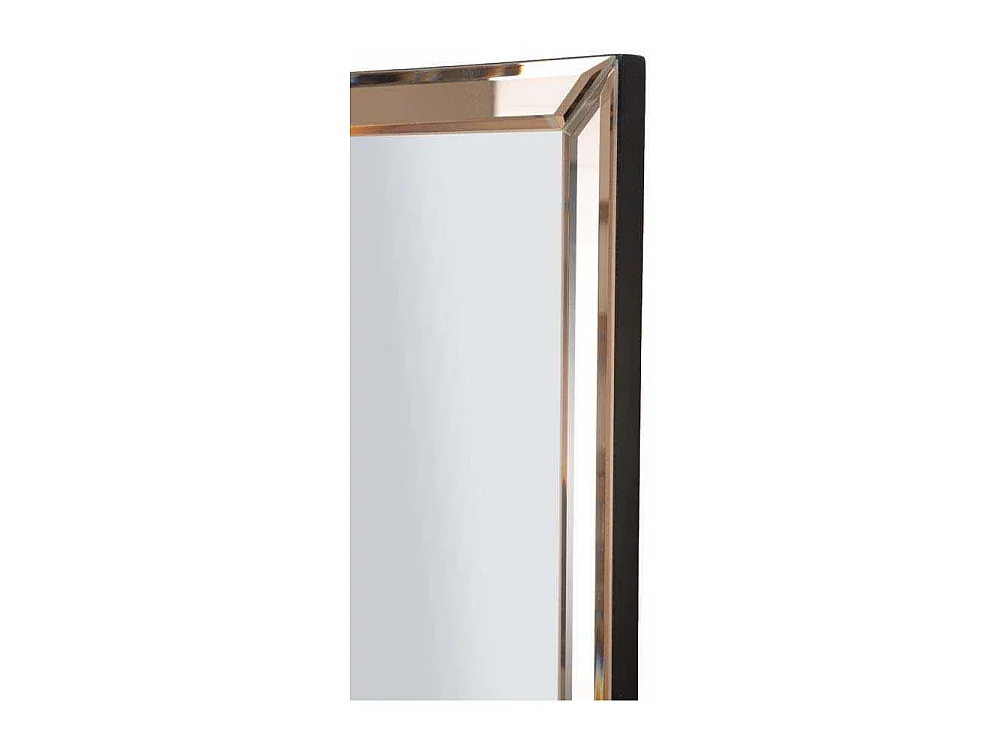 Specchio da parete con cornice in vetro rosa cm 55x2x150