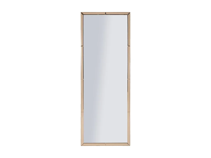 Miroir mural avec cadre en verre rose cm 55x2x150