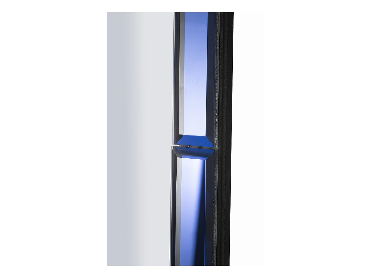 Miroir mural avec cadre en verre bleu cm 62x1x100