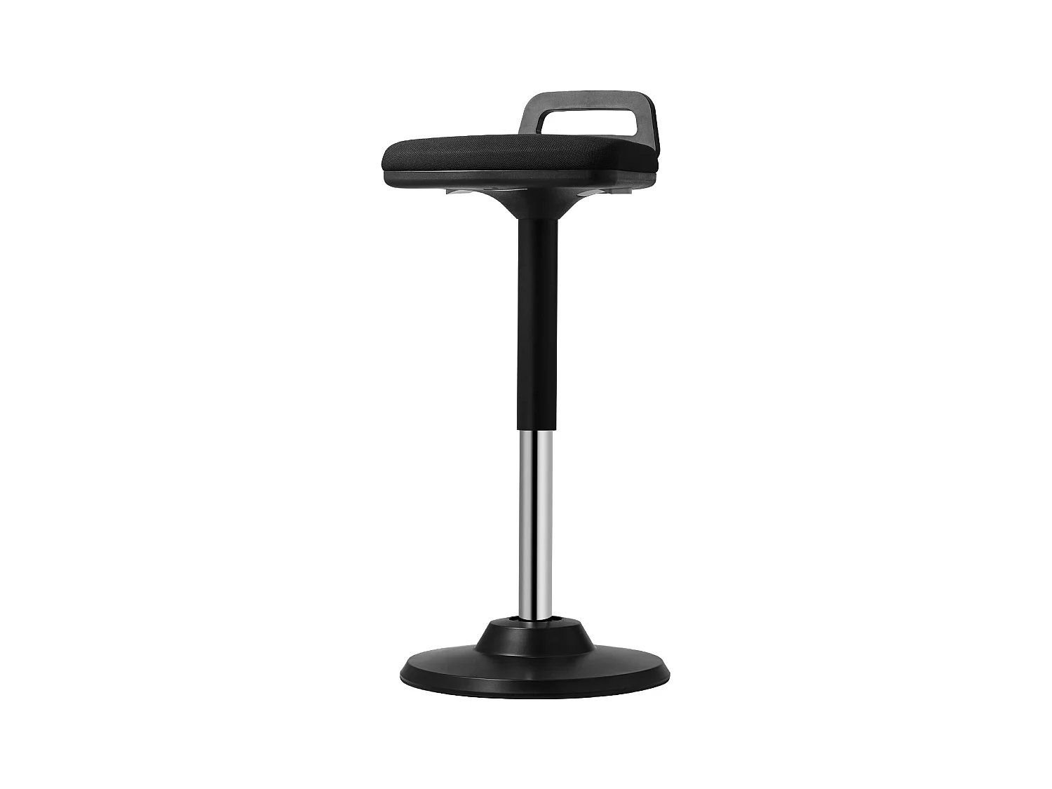Tabouret Oscillant Chaise Active à Hauteur Réglable (62.48 à 87.38 cm) SucceBuy Wobble Chair avec Poignée, Noir