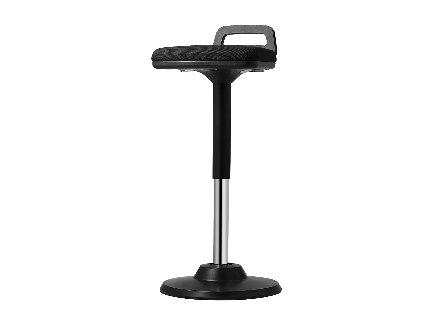 Tabouret Oscillant Chaise Active à Hauteur Réglable (62.48 à 87.38 cm) SucceBuy Wobble Chair avec Poignée, Noir