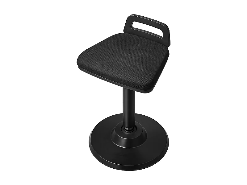 Wiebelkruk Actieve Stoel In Hoogte Verstelbaar (62.48 - 87.38 cm) SucceBuy Wobble Chair Met Handgreep, Zwart