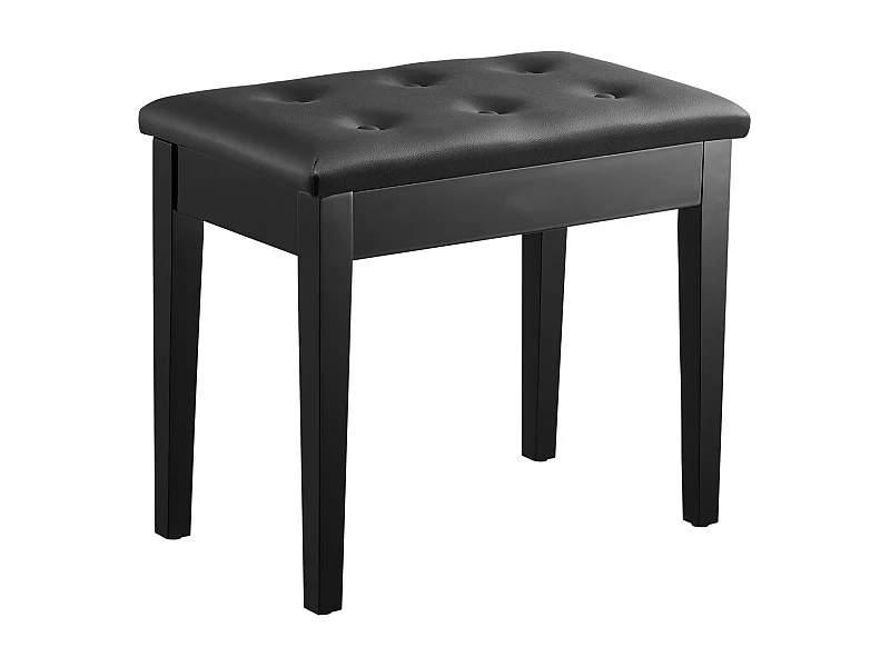 Klavierhocker SucceBuy mit Gepolstertem Sitz, Aufbewahrungshocker aus Holz, Waschtisch-Möbel - Vielseitiges Design mit Integrierter Aufbewahrung