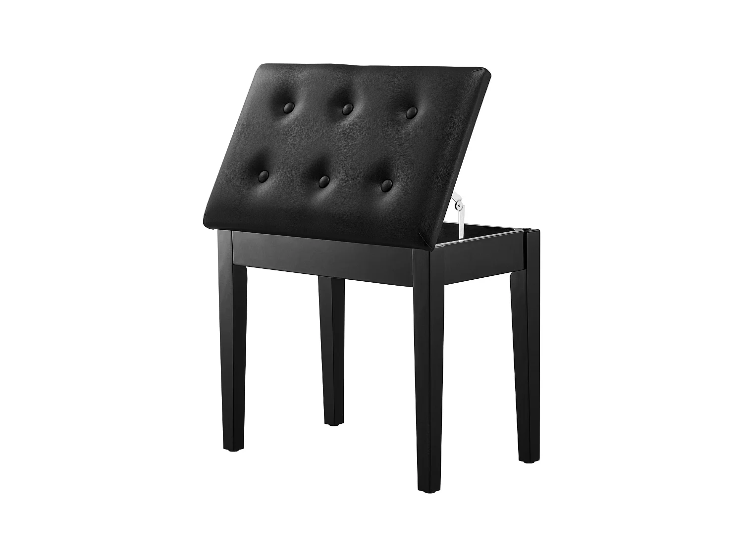 Banc de Piano SucceBuy avec Siège Rembourré, Tabouret de Rangement en Bois, Meuble-Lavabo - Design Polyvalent avec Espace de Rangement Intégré