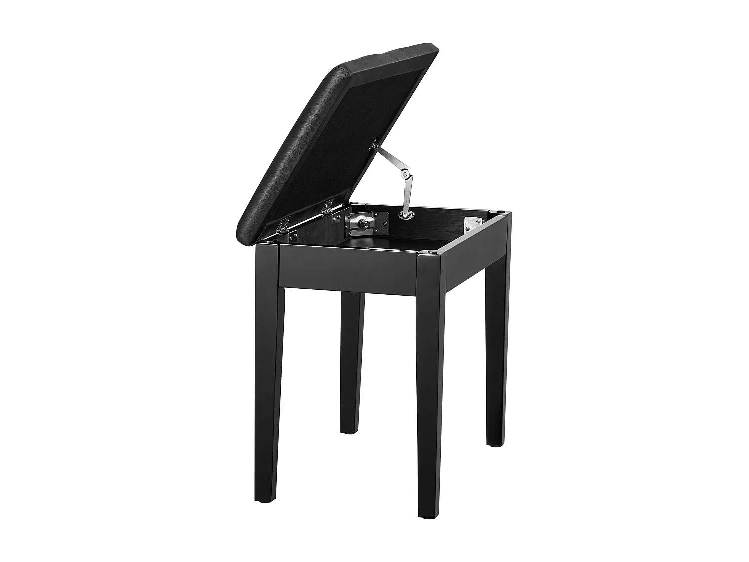 Banco de Piano SucceBuy con Asiento Acolchado, Taburete de Almacenamiento de Madera, Mueble-Lavabo - Diseño Versátil con Almacenamiento Integrado