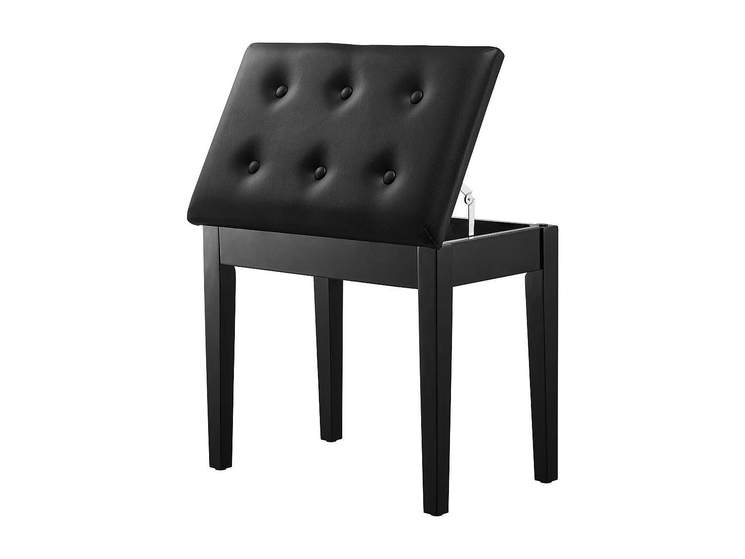 Banco de Piano SucceBuy con Asiento Acolchado, Taburete de Almacenamiento de Madera, Mueble-Lavabo - Diseño Versátil con Almacenamiento Integrado