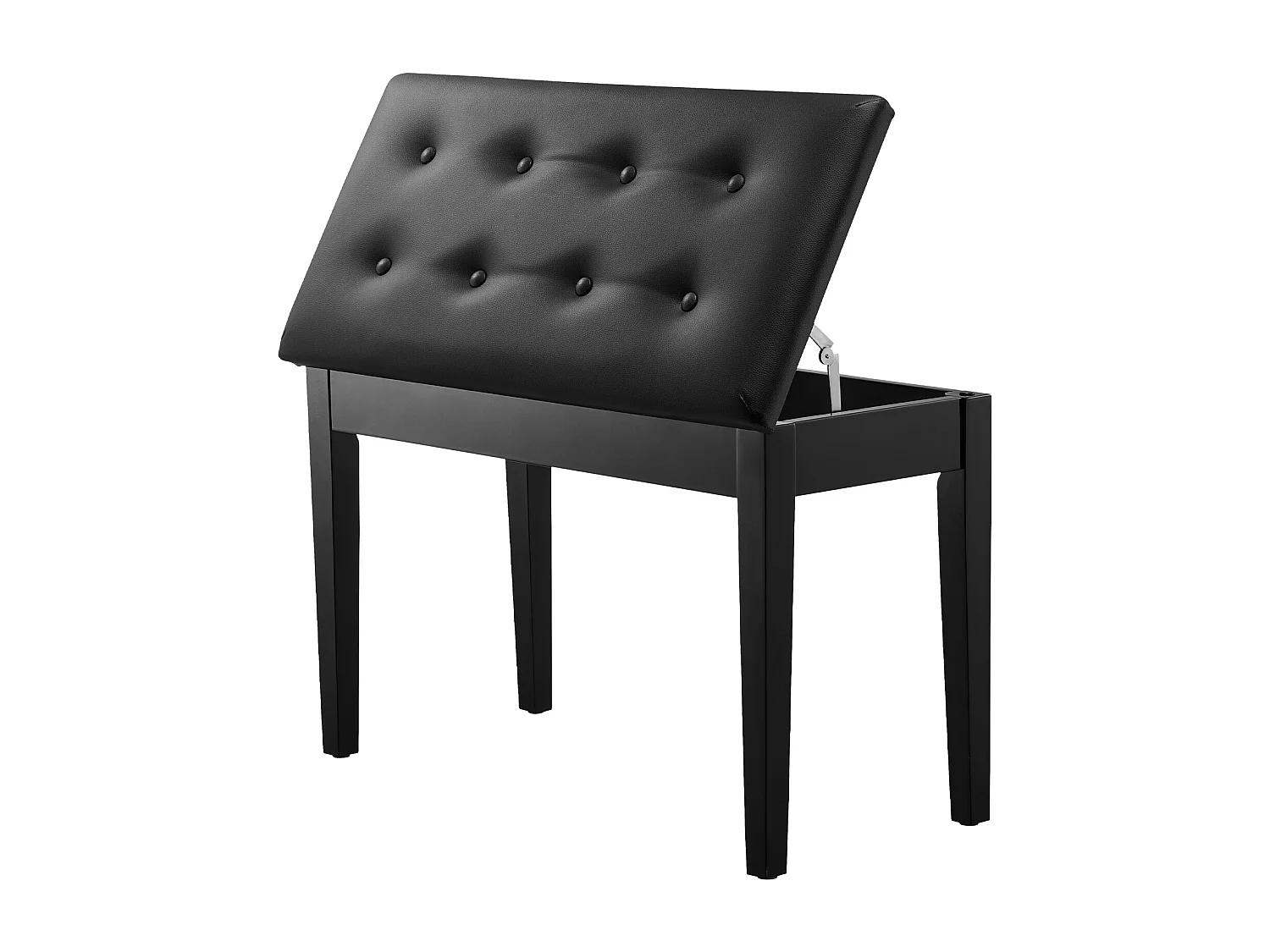 Banc de Piano SucceBuy avec Siège Rembourré, Tabouret de Rangement en Bois, Meuble-Lavabo - Combinaison Élégante de Confort et de Rangement