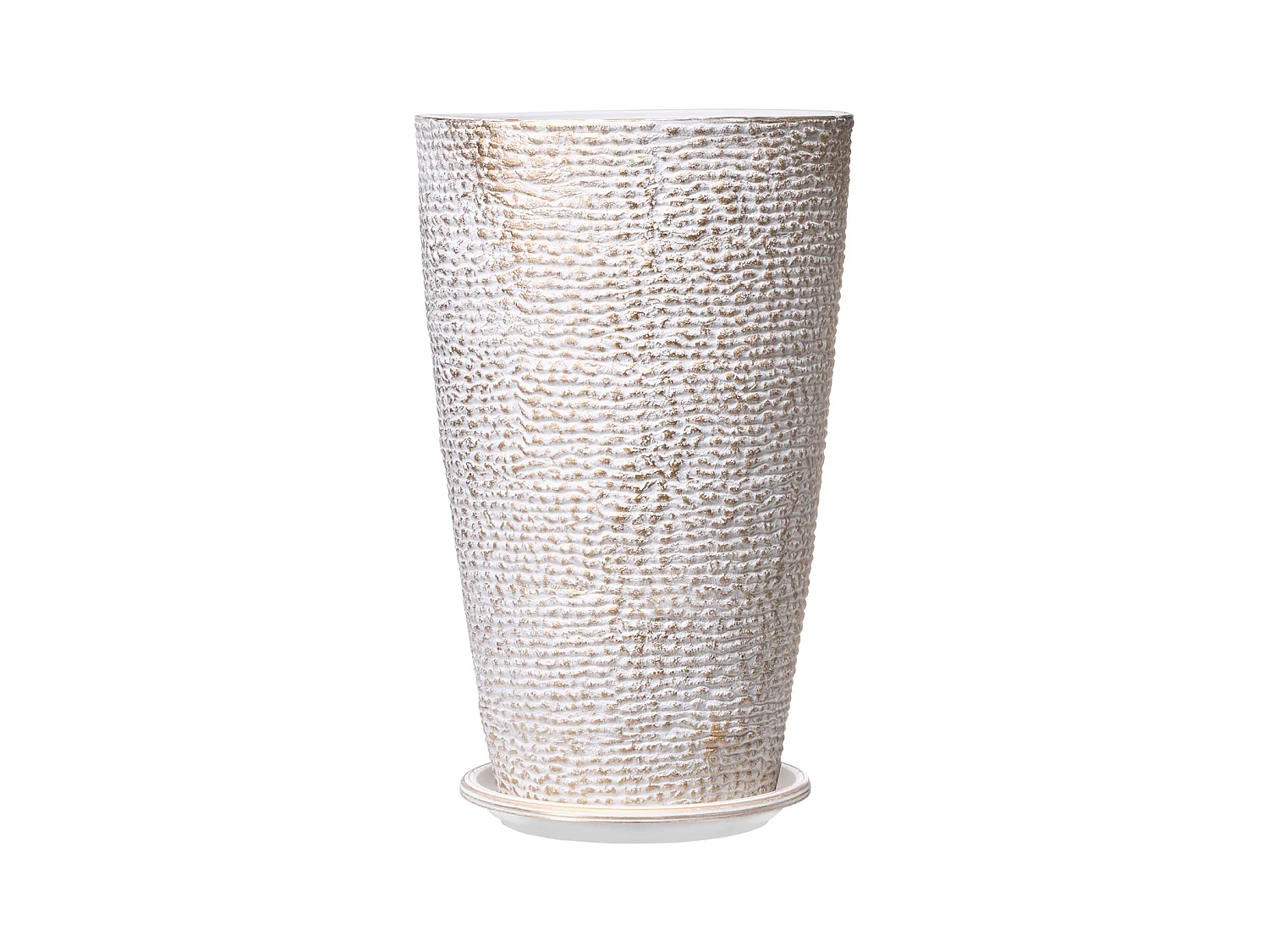 Pot de Fleurs, SucceBuy Lot de 2 Pots de Fleurs Ronds et Coniques de 53 cm pour l'Extérieur et l'Intérieur