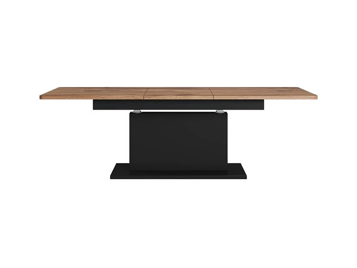 Table Basse Busetti/Aggloméré laminé/Métal/Marron&Noir