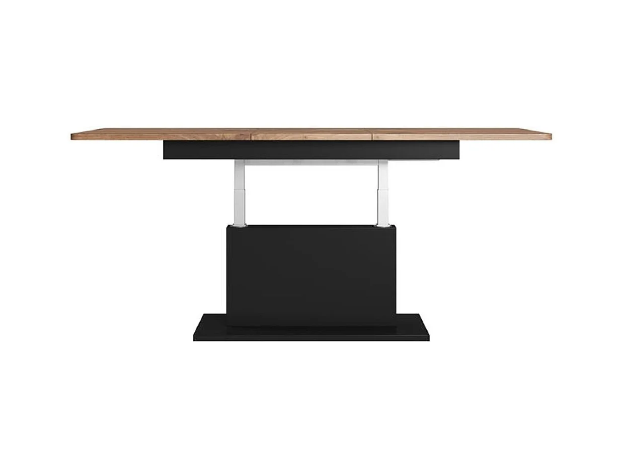 Table Basse Busetti/Aggloméré laminé/Métal/Marron&Noir