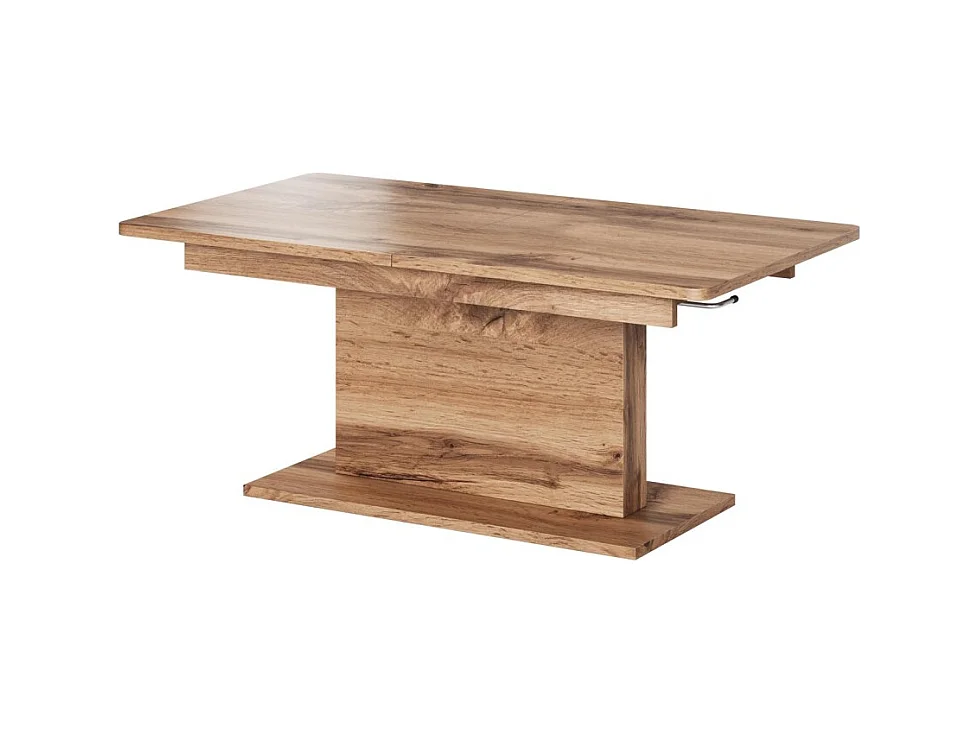 Table Basse Busetti/Aggloméré laminé/Métal/Marron&Noir