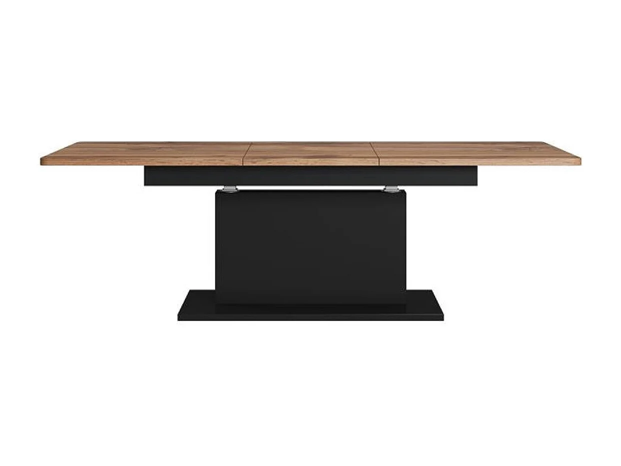 Couchtisch Busetti/Spanplatte (laminiert)/Metall/Braun&Schwarz