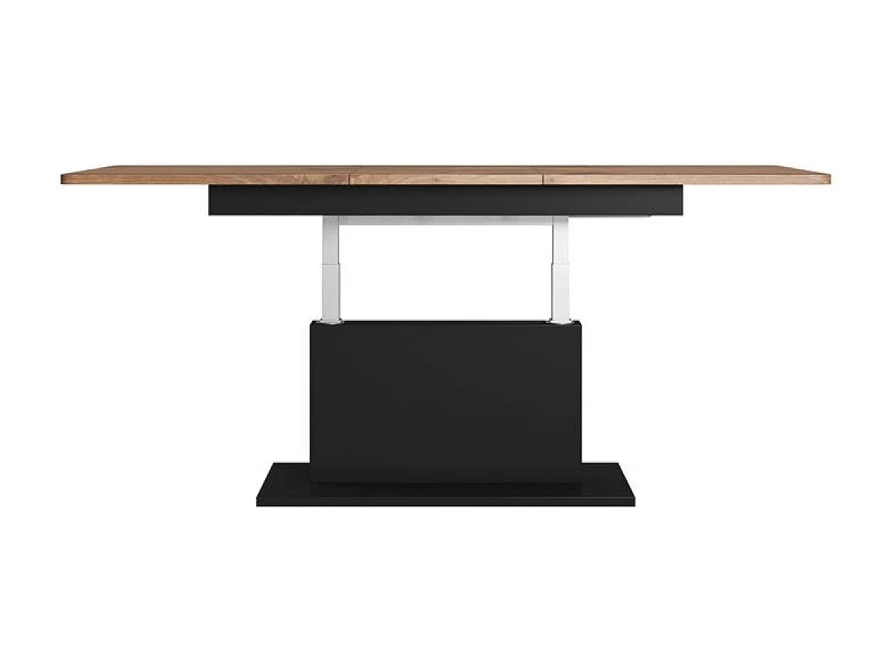 Couchtisch Busetti/Spanplatte (laminiert)/Metall/Braun&Schwarz