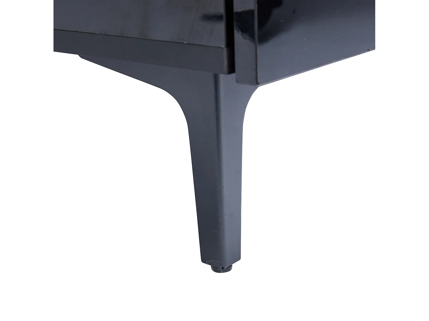 Mesa de centro cuadrada con tapa elevable, 1 cajón y compartimentos ocultos, LED incluido, color negro