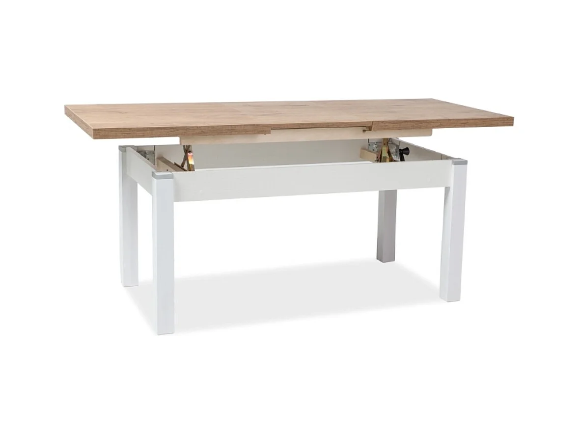 Tavolino da caffè Cleopatra/Truciolato (laminato)/Bianco&Marrone