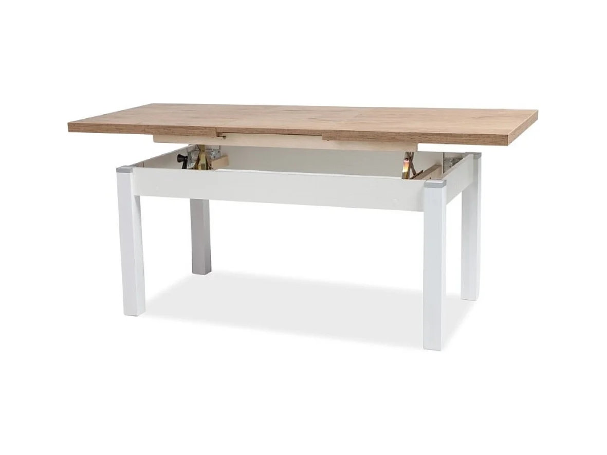 Tavolino da caffè Cleopatra/Truciolato (laminato)/Bianco&Marrone